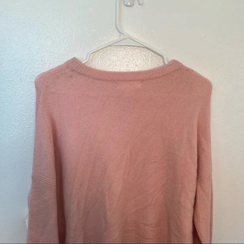 Treasure & Bond Women's Size XXS Crewneck Pullover Sweater Pink Lotus Stretch
